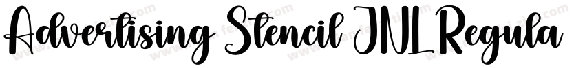 Advertising Stencil JNL Regular字体转换